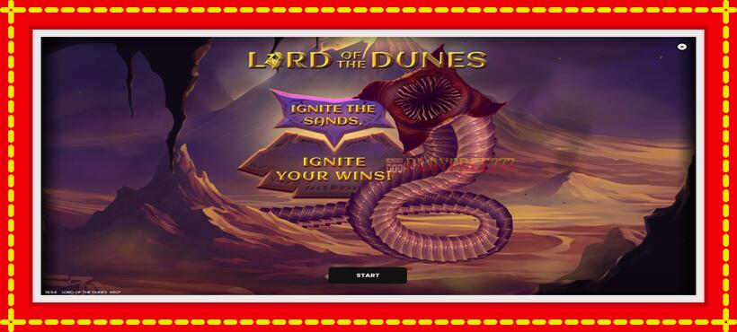 Slot machine Lord of the Dunes with access to free game online, picture 1