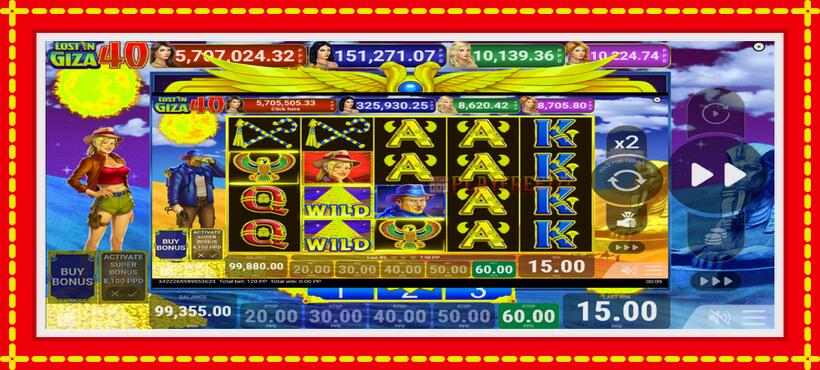 Slot machine Lost in Giza 40 with access to free game online, picture 3