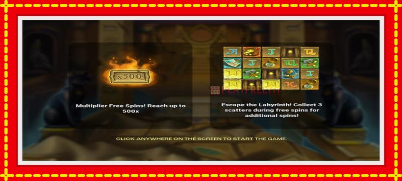 Slot machine Lost in the Labyrinth with access to free game online, picture 1