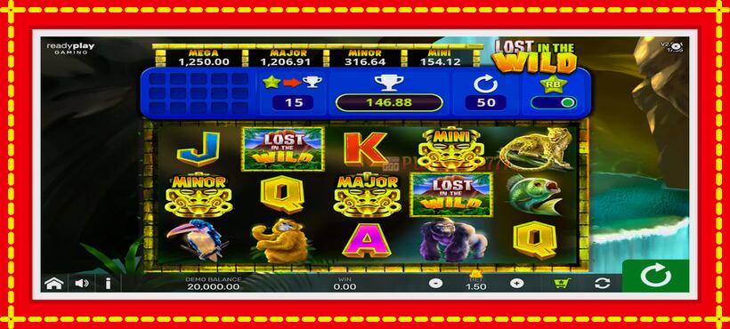 Slot machine Lost in the Wild with Reel Bingo with access to free game online, picture 1