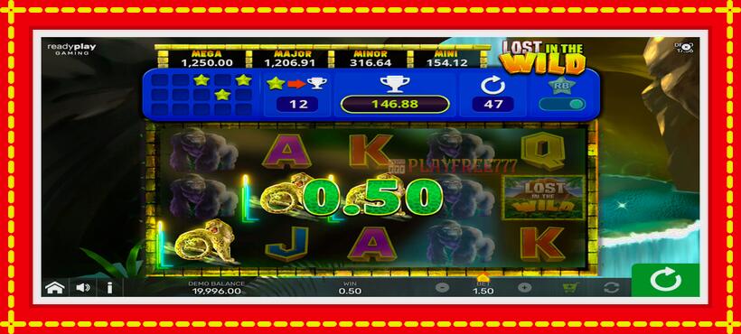 Slot machine Lost in the Wild with Reel Bingo with access to free game online, picture 2