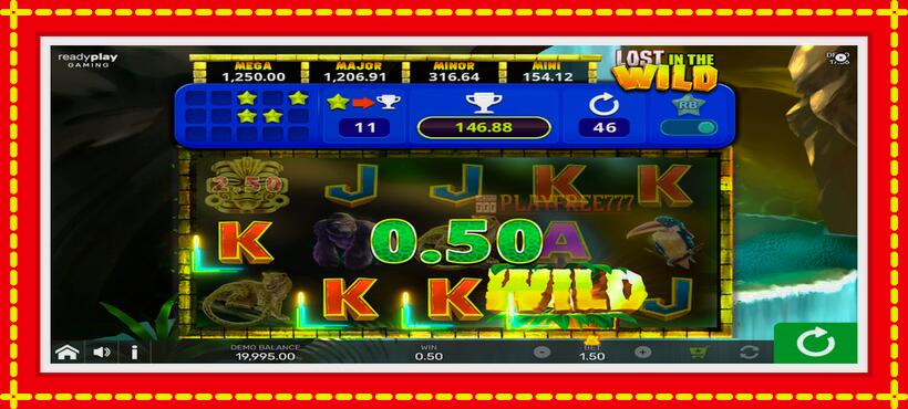 Slot machine Lost in the Wild with Reel Bingo with access to free game online, picture 3