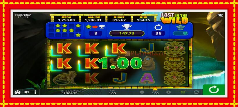 Slot machine Lost in the Wild with Reel Bingo with access to free game online, picture 5