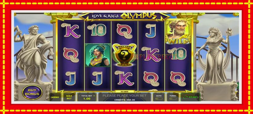 Slot machine Love & Rage Olympus with access to free game online, picture 1