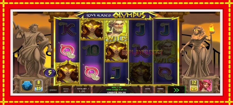 Slot machine Love & Rage Olympus with access to free game online, picture 4