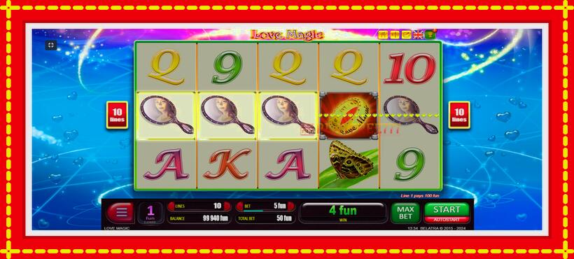 Slot machine Love Magic with access to free game online, picture 5