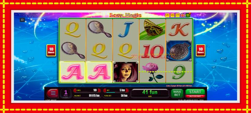 Slot machine Love Magic with access to free game online, picture 8