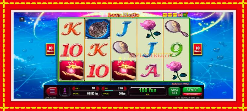 Slot machine Love Magic with access to free game online, picture 9