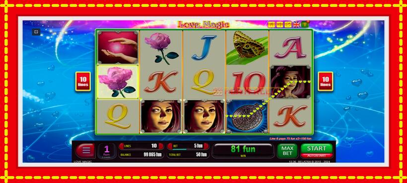 Slot machine Love Magic with access to free game online, picture 10