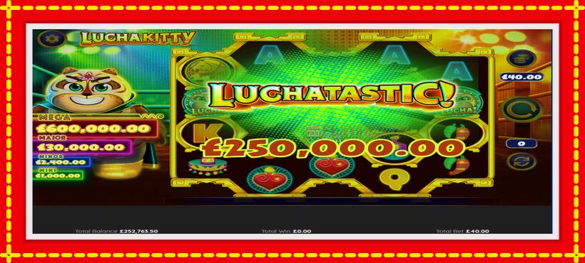 Slot machine Lucha Kitty with access to free game online, picture 4