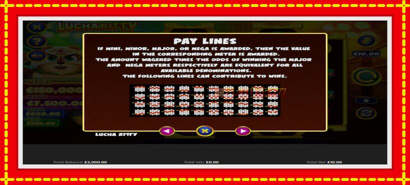 Slot machine Lucha Kitty with access to free game online, picture 5