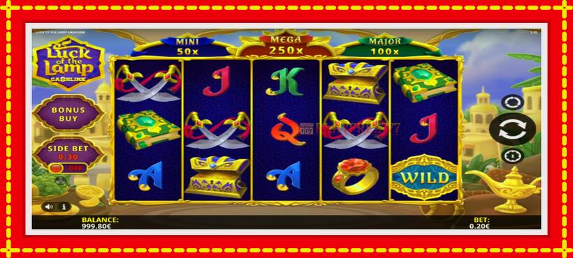 Slot machine Luck of the Lamp Cashlink with access to free game online, picture 2