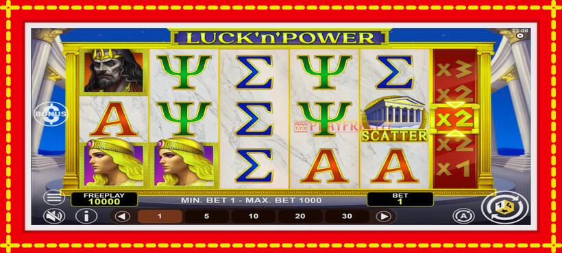 Slot machine LucknPower with access to free game online, picture 2