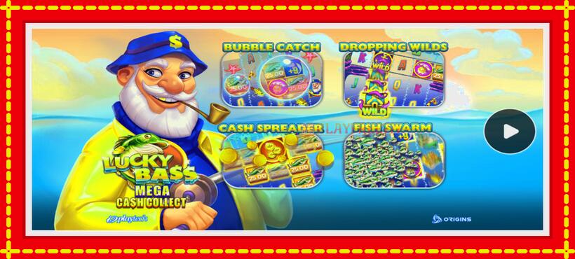 Slot machine Lucky Bass Mega Cash Collect with access to free game online, picture 1