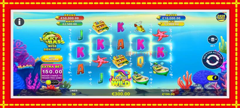 Slot machine Lucky Bass Mega Cash Collect with access to free game online, picture 3