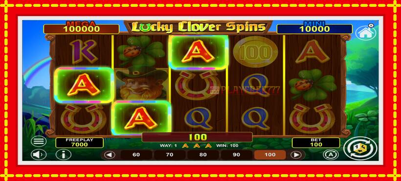 Slot machine Lucky Clover Spins with access to free game online, picture 3