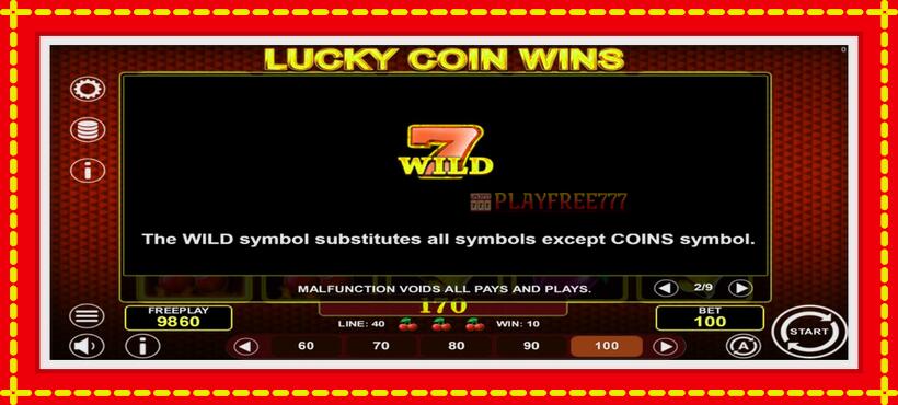 Slot machine Lucky Coin Wins with access to free game online, picture 5