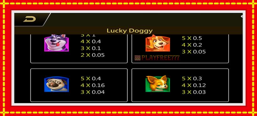 Slot machine Lucky Doggy with access to free game online, picture 6