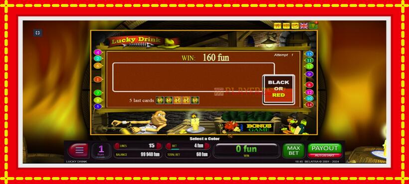 Slot machine Lucky Drink with access to free game online, picture 3