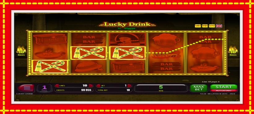 Slot machine Lucky Drink In Egypt with access to free game online, picture 3