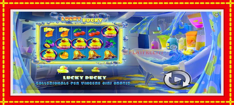 Slot machine Lucky Ducky with access to free game online, picture 1