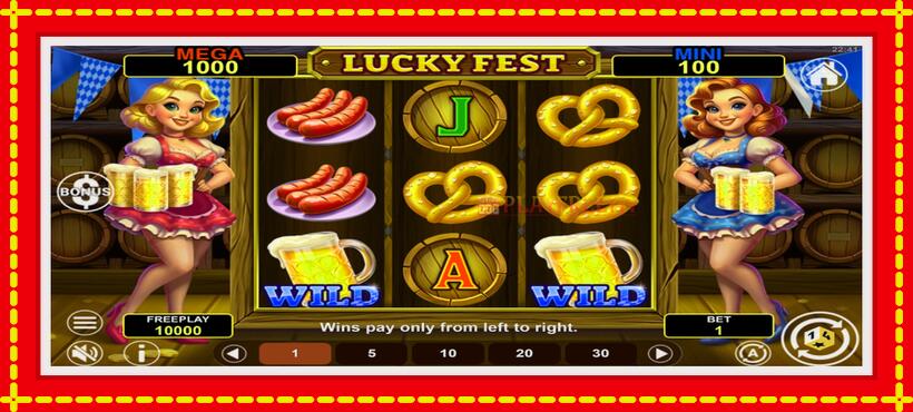 Slot machine Lucky Fest Hold & Win with access to free game online, picture 1