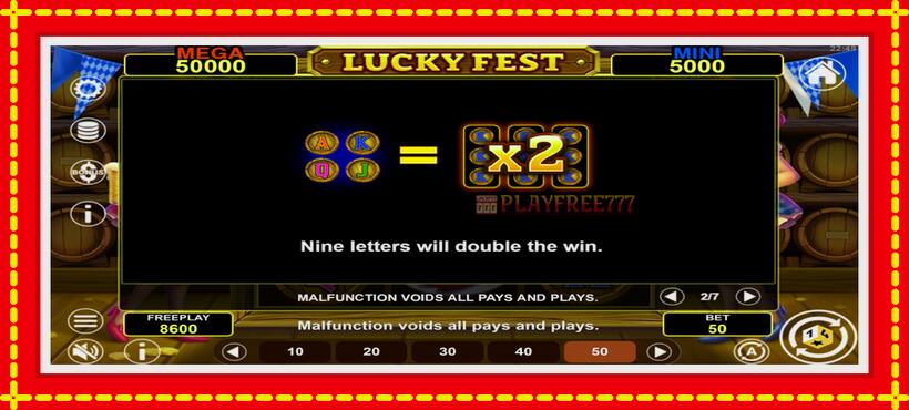 Slot machine Lucky Fest Hold & Win with access to free game online, picture 6