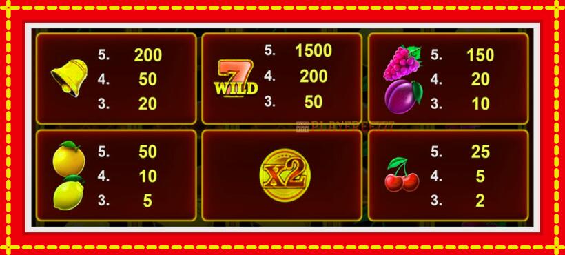 Slot machine Lucky Fruit Wins 100 with access to free game online, picture 4