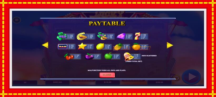 Slot machine Lucky Fruits with access to free game online, picture 6