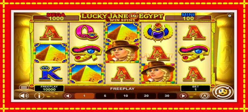 Slot machine Lucky Jane in Egypt Win Spins with access to free game online, picture 1