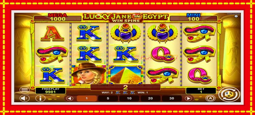 Slot machine Lucky Jane in Egypt Win Spins with access to free game online, picture 4