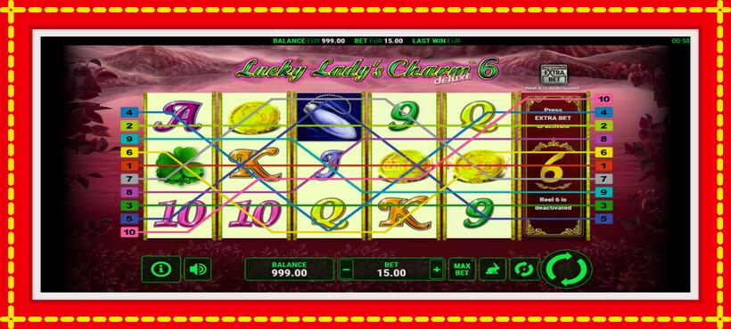 Slot machine Lucky Ladys Charm Deluxe 6 with access to free game online, picture 1