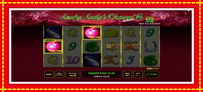 Slot machine Lucky Ladys Charm Deluxe 6 with access to free game online, picture 4