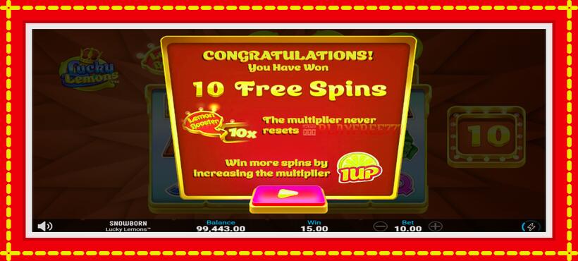 Slot machine Lucky Lemons with access to free game online, picture 4