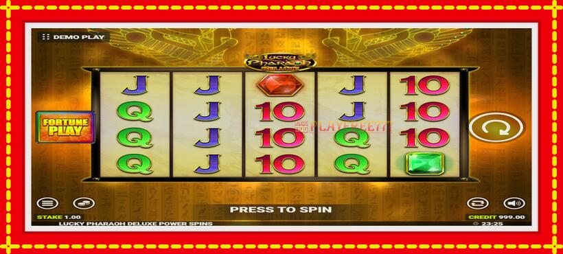 Slot machine Lucky Pharaoh Deluxe Fortune Play with access to free game online, picture 2