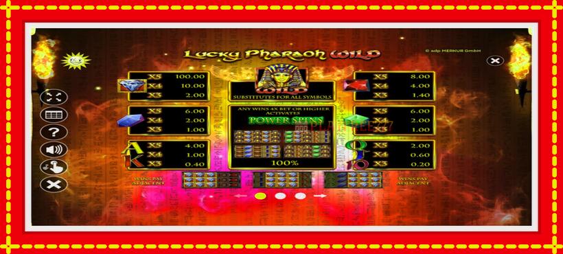 Slot machine Lucky Pharaoh Wild with access to free game online, picture 4