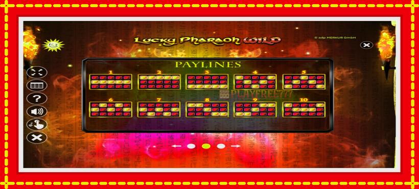 Slot machine Lucky Pharaoh Wild with access to free game online, picture 5