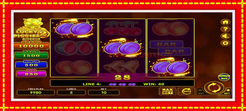 Slot machine Lucky Piggies 2 Hold & Win with access to free game online, picture 2