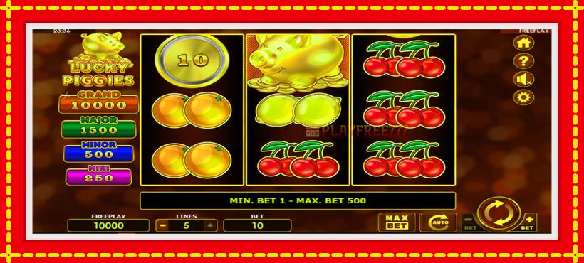 Slot machine Lucky Piggies with access to free game online, picture 2