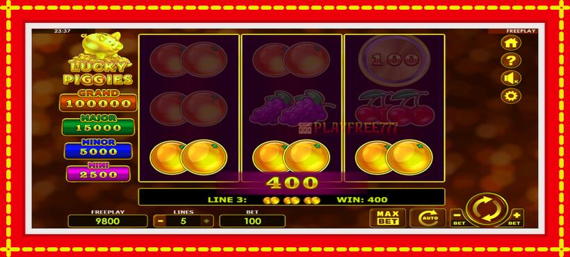 Slot machine Lucky Piggies with access to free game online, picture 3