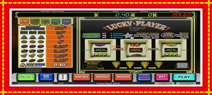 Slot machine Lucky Player with access to free game online, picture 3