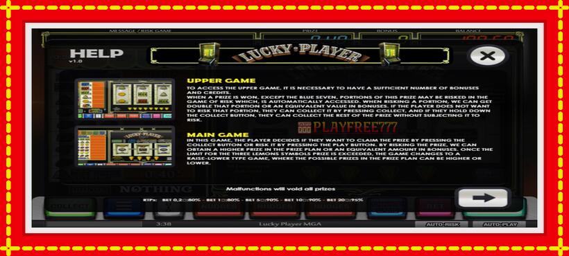 Slot machine Lucky Player with access to free game online, picture 4