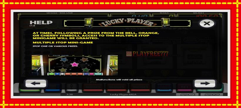 Slot machine Lucky Player with access to free game online, picture 6