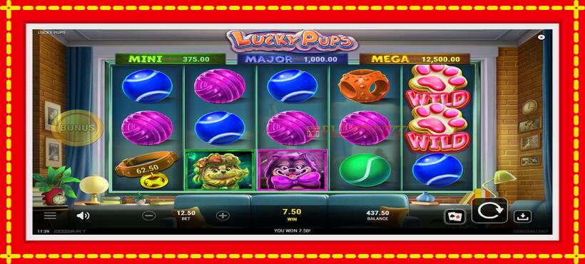 Slot machine Lucky Pups with access to free game online, picture 3