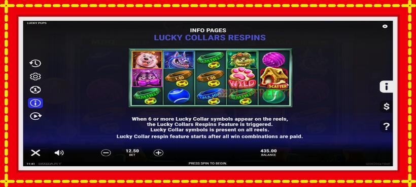 Slot machine Lucky Pups with access to free game online, picture 5