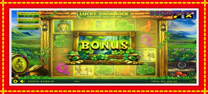 Slot machine Lucky Shamrock - Enchanted Hold and Win with access to free game online, picture 3