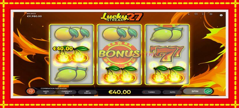 Slot machine Lucky Streak 27 with access to free game online, picture 4