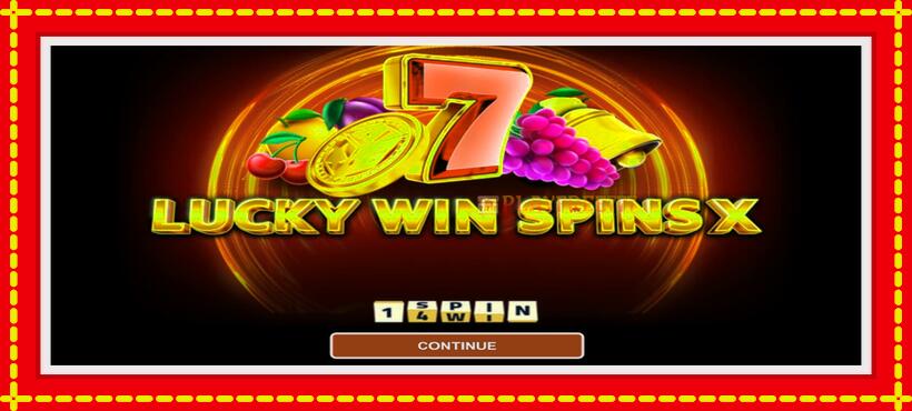 Slot machine Lucky Win Spins X with access to free game online, picture 1