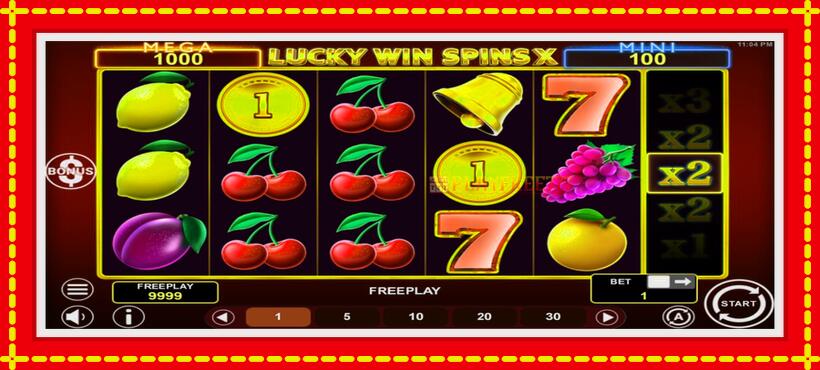 Slot machine Lucky Win Spins X with access to free game online, picture 2