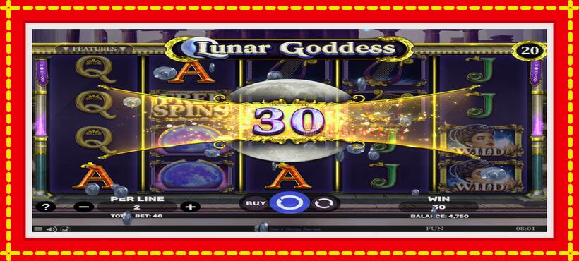 Slot machine Lunar Goddess with access to free game online, picture 3